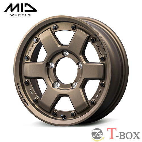 単品1本価格 16インチ 5.5J 5/139.7 MARUKA マルカ NITRO POWER M6 CARBINE ナイトロパワー M6 カービン ダークブロンズ (DBR)