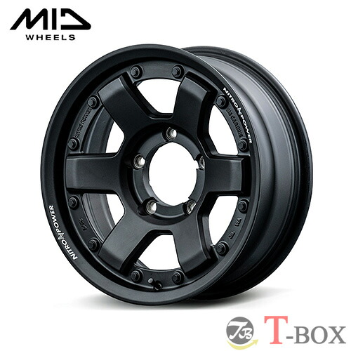 4本セット価格 16インチ 6.0J 5/139.7 MARUKA マルカ NITRO POWER M6 CARBINE ナイトロパワー M6 カービン ガンブラック (GBK) ｜T-BOX Auto Parts