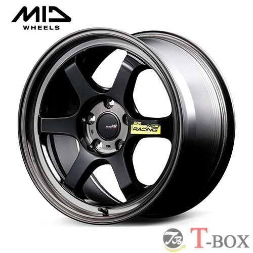 4本セット価格 18インチ 9.5J 5/120 MARUKA マルカ MID RACING R06 MID レーシング R06 ブラッククリアポリッシュ (BCP) 102,520円