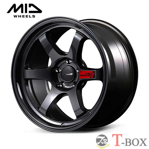 単品1本価格 18インチ 10.5J 5/114.3 MARUKA マルカ MID RACING R06 MID レーシング R06 クリスタルブラック (CBK)