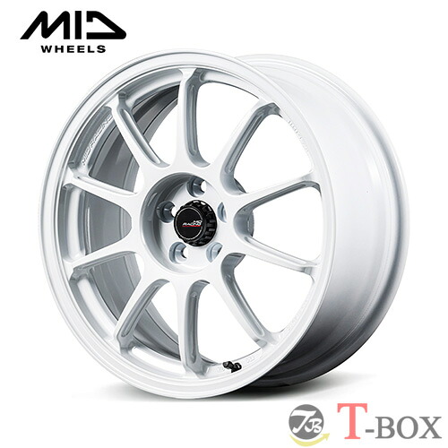 【2026/新製品】4本セット価格 18インチ 8.5J 5/114.3 MARUKA マルカ MID RACING R10 EVO MID レーシング R10 EVO ホワイト (WHI) ｜T-BOX Auto Parts 75,878円