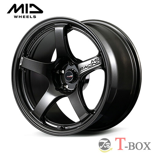 【2026/新製品】4本セット価格 18インチ 8.5J 5/114.3 MARUKA マルカ MID RACING R50 EVO MID レーシング R50 EVO ブラックメタリック (BLM) ｜T-BOX Auto Parts 75,878円