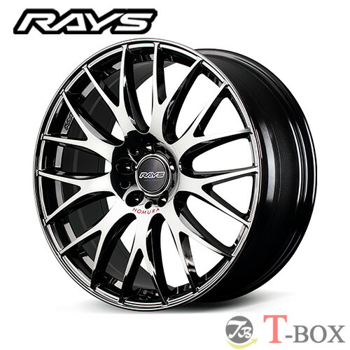 単品1本価格 18インチ 7.5J 5/100 RAYS レイズ HOMURA 2x9Plus JET BLACK EDITION IV ホムラ 2x9Plus ジェットブラック エディション IV ブラッククロームコーティング/RAP (Y8J)
