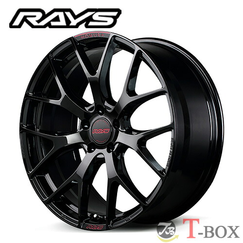 単品1本価格 17インチ 7.0J 4/100 RAYS レイズ HOMURA 2x7FT SPEC-M ホムラ 2x7FT スペックM グロッシーブラック/RAP(レッドクリアー) (B8J)