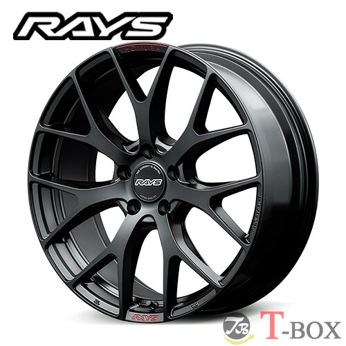 単品1本価格 17インチ 7.0J 5/108 RAYS レイズ HOMURA 2x7FT SPORT EDITION ホムラ 2x7FT SPORT EDITION セミグロスブラック/RAP(レッドクリア) (B7J) ｜T-BOX Auto Parts