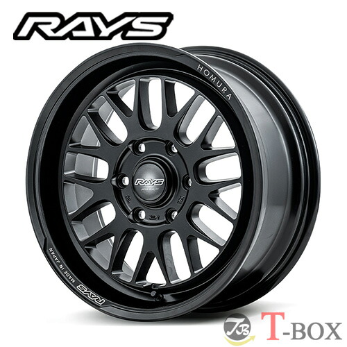 4本セット価格 17インチ 6.5J 6/139.7 RAYS レイズ HOMURA 2x9L-RA ホムラ 2x9L-RA セミグロスブラック (BOJ)
