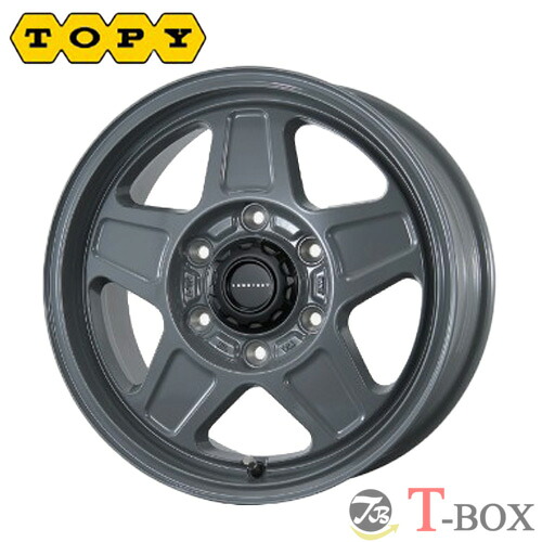 単品1本価格 16インチ 6.5J 6/139.7 TOPY トピー LANDFOOT GWD ランドフット GWD グレー (GRAY)