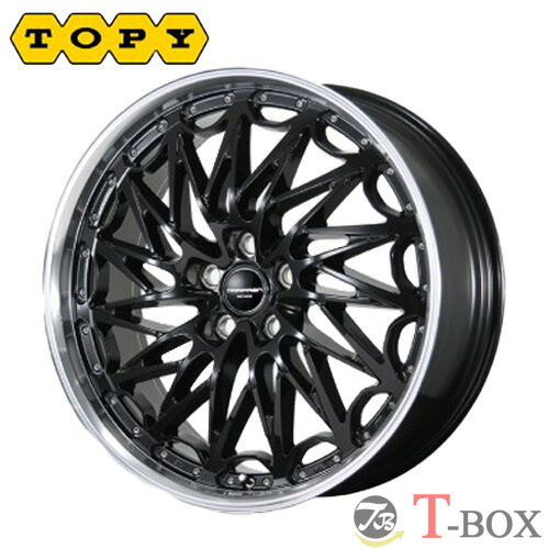 4本セット価格 21インチ 8.5J 5/114.3 TOPY トピー DORFREN “exclusive” TLM-02 ドルフレン エクスクルーシブ TLM-02 グロスブラック/リムポリッシュ (GB/RP)