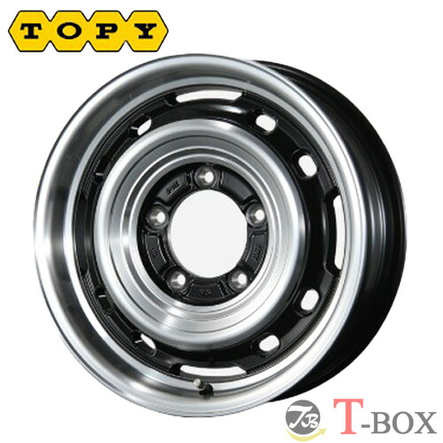 4本セット価格 16インチ 5.5J 5/139.7 TOPY トピー LANDFOOT XFG ランドフット XFG グロスブラック/ポリッシュ (GB/P)