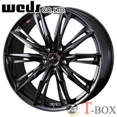 4本セット価格 19インチ 8.0J 5/114.3 WEDS ウェッズ LEONIS GX レオニス GX ハイパーブラックメタルコート (HYPER BMC)