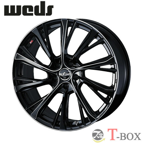4本セット価格 19インチ 8.0J 5/114.3 WEDS ウェッズ LEONIS JG レオニス JG 座面形状 : M12・M14 60°テーパー座 ブラック/SCマシニング (BK/SC) 78,408円