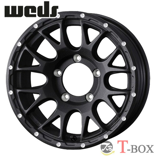 4本セット価格 15インチ 6.0J 5/139.7 WEDS ウェッズ WEDS ADVENTURE MUD VANCE 08 ウェッズアドベンチャー マッドヴァンス 08 フリントブラック ( FLINT BLACK) ジムニーシエラ（JB74・43）｜T-BOX Auto Parts