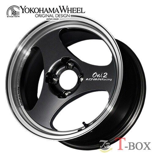 【4/10(金)ポイント最大26倍以上！】 単品1本価格 15インチ 6.0J 4/100 YOKOHAMA WHEEL ヨコハマホイール ADVAN Racing Oni 2 for Japanese Cars アドバンレーシング オニ ツー 国産車用 マシニング&ブラックガンメタリック (MBG)