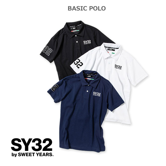 楽天市場】SY32 by SWEET YEARS EMBOSS BOX LOGO ZIP POLO エンボス