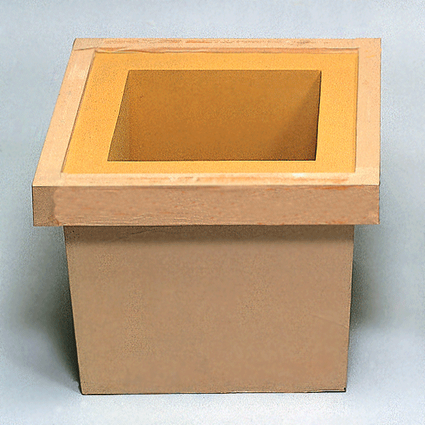 【茶道具 / 炉壇】 本壁炉壇 / 木枠 / 土壁