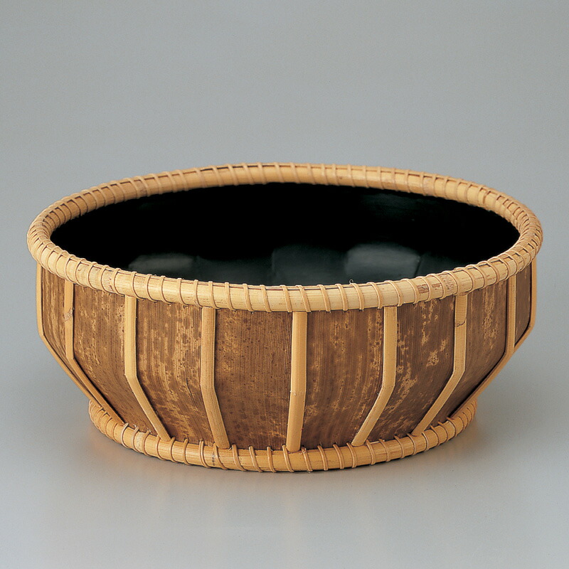 イ833 炭斗『和田青竺』『淡々斎好写 清風篭 炭斗 炭籠 共箱』茶道具