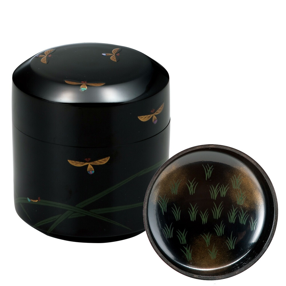 茶道具　棗　蒔絵　松　中村　孝也作 茶道具 棗 蒔絵 松 中村 孝也作