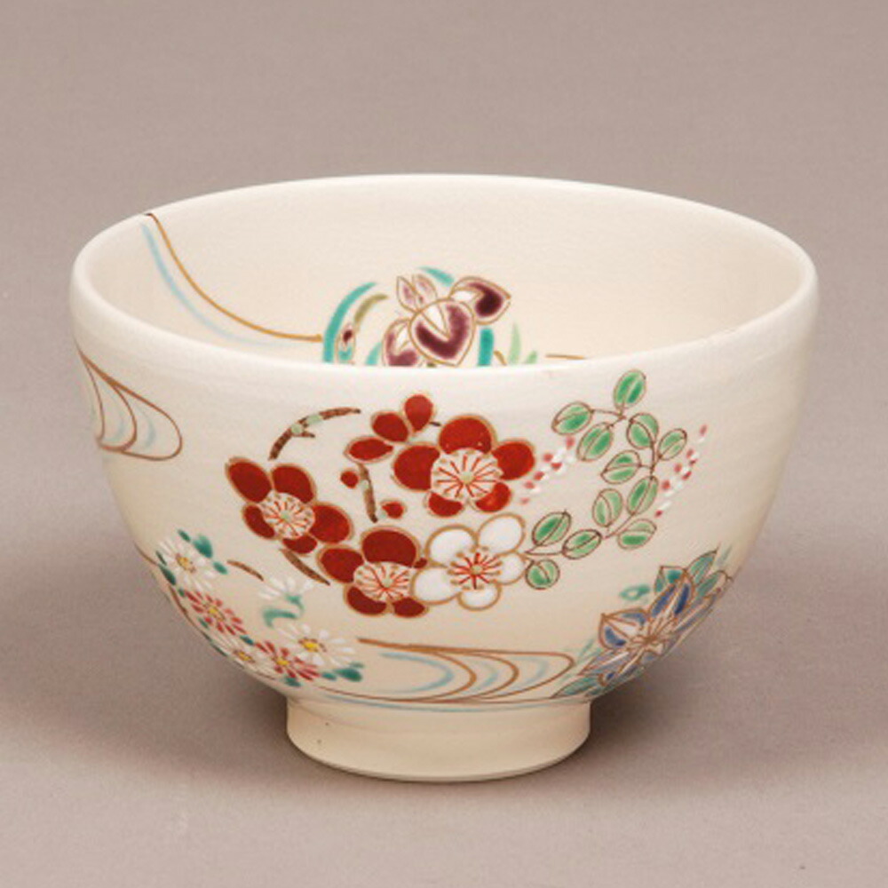 【茶道具】前田宝泉造　西瓜茶碗（紙箱）送料込 楽天市場】【茶道具】色絵スイカ平茶碗（赤）前田宝泉作（化粧