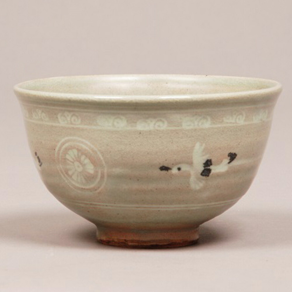 楽天市場】【茶道具】【送料無料】青磁鷺草茶碗加藤良峰作（共箱