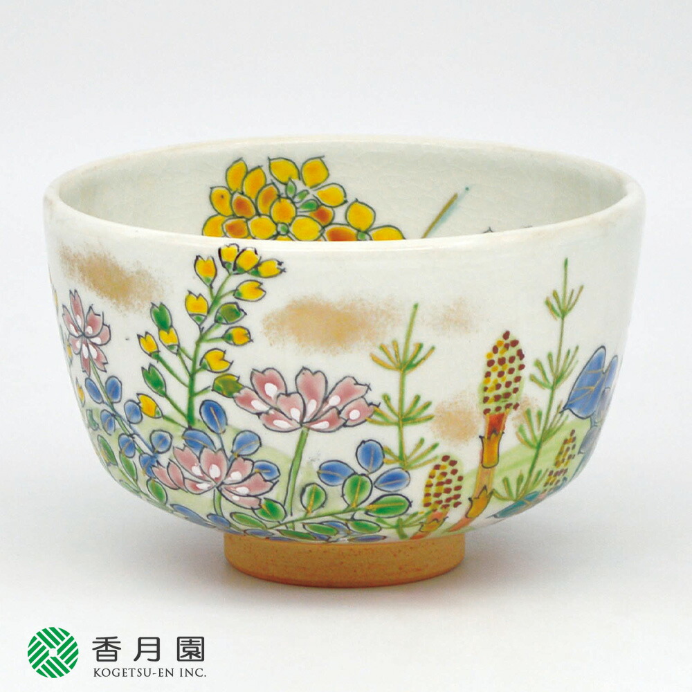 【茶道具 / 茶碗】　粉引　春野　壱休窯　作　(桐箱付き)