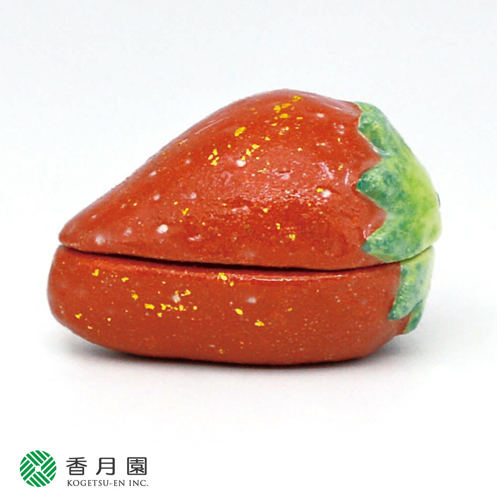 【茶道具 / 香合】　いちご　楽入窯　作　(化粧箱)｜抹茶と茶道具 t4u 香月園