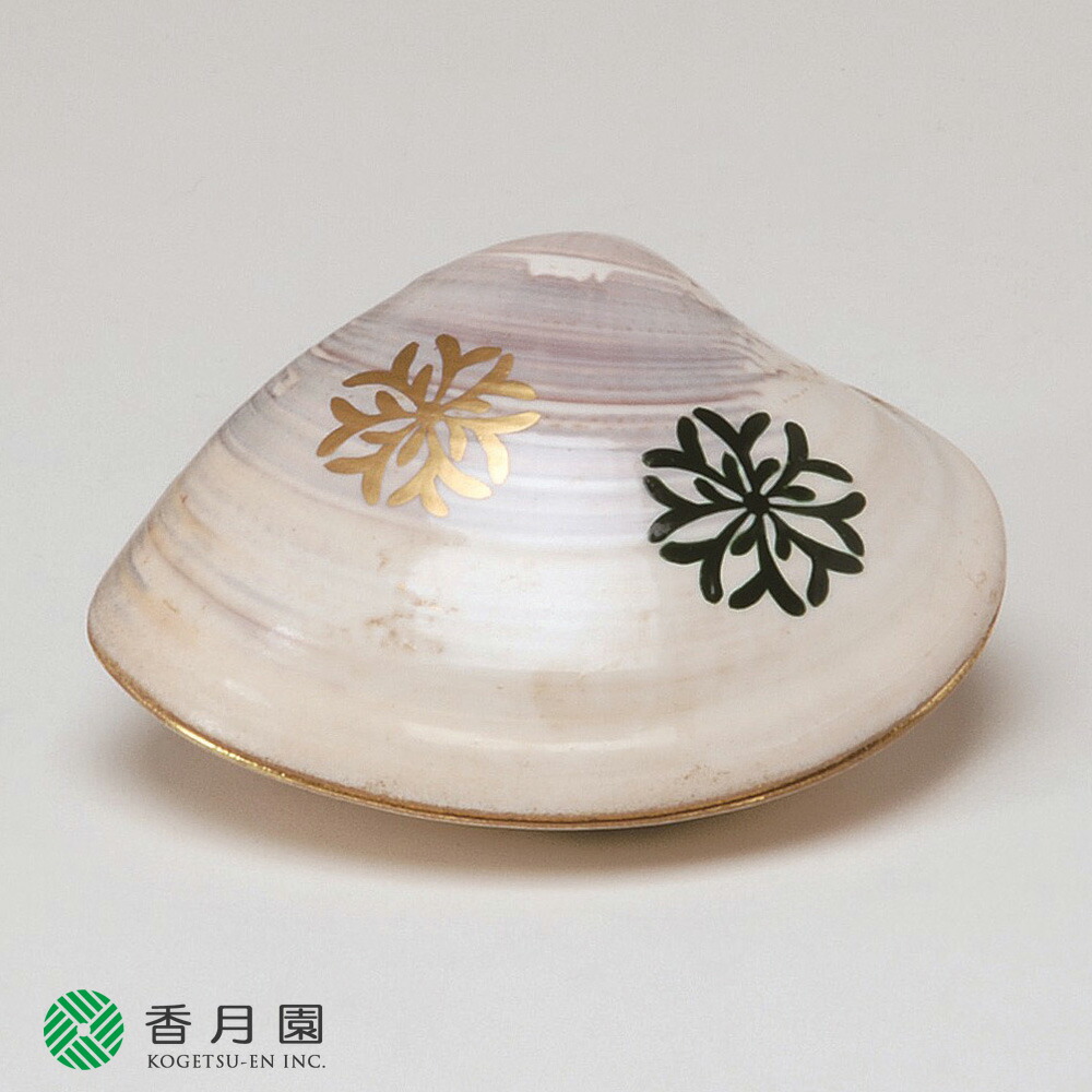楽天市場】【茶器/茶道具 香合】 蛤香合 海松波 内金箔 表千家 9代 了