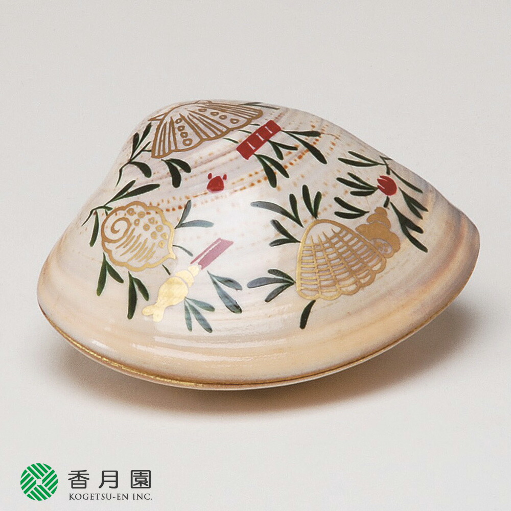 楽天市場】【茶器/茶道具 香合】 蛤香合 海松波 内金箔 表千家 9代 了