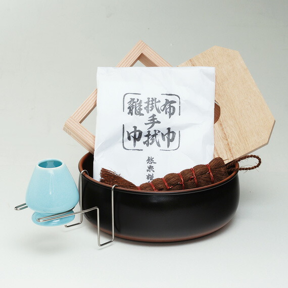 茶道具 水屋道具 茶巾皿 貫入 白 川崎和楽作 茶筌皿 茶筅皿 senkien_104840