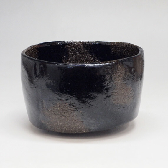 楽天市場】【茶道具 / 楽茶碗】 十二代 弘入 / 黒茶碗 銘 「春の雪