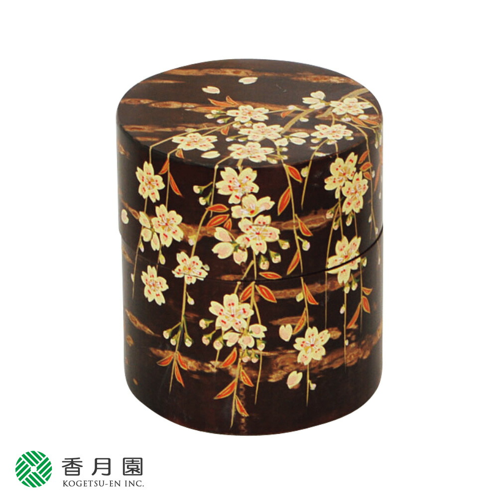 桜木地中次 枝垂桜蒔絵 佐々木麗峰作