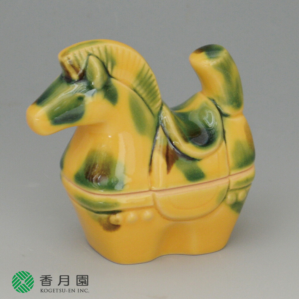 茶道具 香合 メリーゴーランド 馬 午 アウトレット ストアホビー・楽器