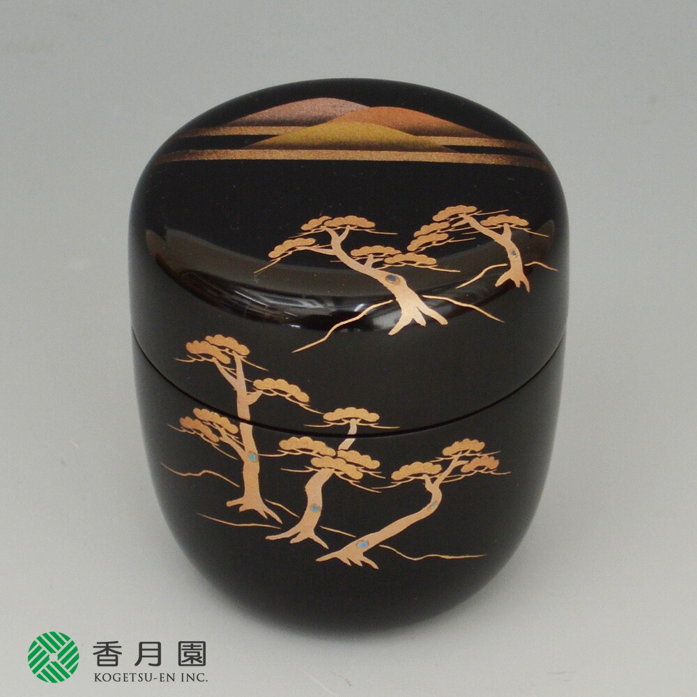 楽天市場】【茶道具】中棗 蓮蒔絵 今井千鶴 作 桐箱入り