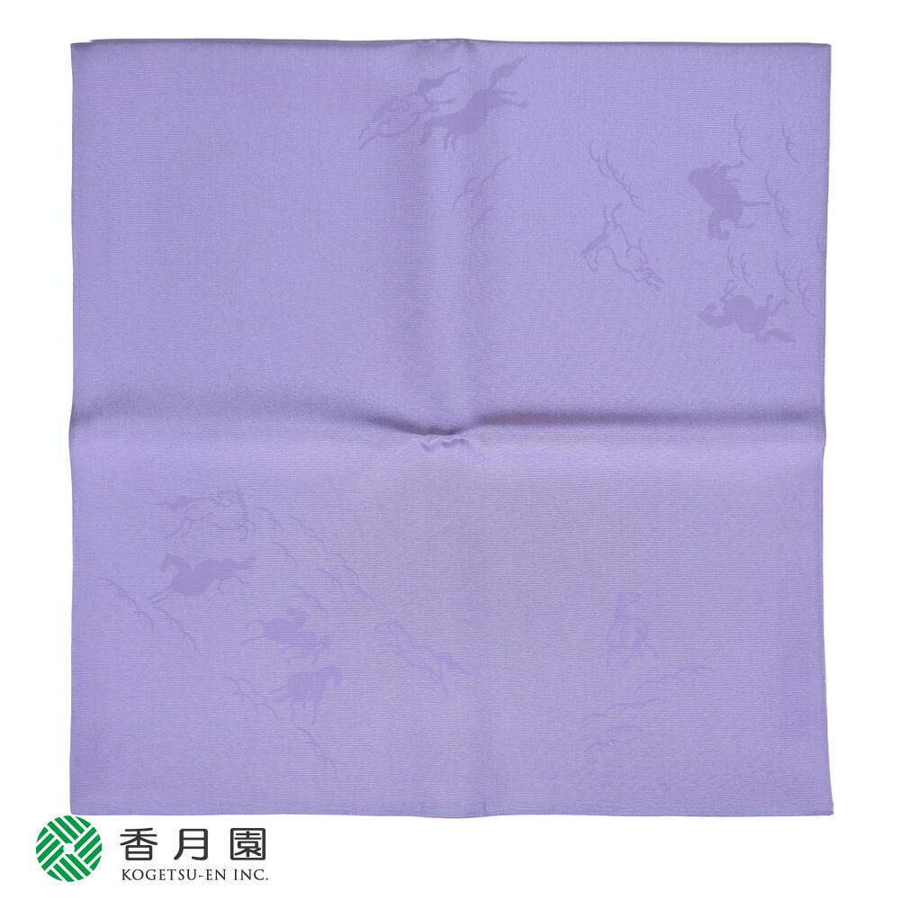 ●【即納】 十二支塩瀬帛紗 「午」 龍胆(りんどう) 　北村徳斎製 (化粧箱)　干支【ゆうパケット対応】