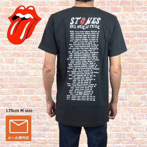 楽天市場 ロックtシャツ バンドｔシャツ Rolling Stones ローリング ストーンズ American Tour 1972 Dice ブラック ストーンズ Tシャツ Revivals Gallery