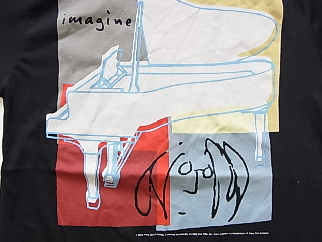 楽天市場 ロックtシャツ バンドtシャツ John Lennon ジョン レノン Imagine ブラック ピアノイラストｔ プリントtシャツ 限定tシャツ 半袖tシャツ クルーネックtシャツ メンズtシャツ Tシャツ Revivals Gallery