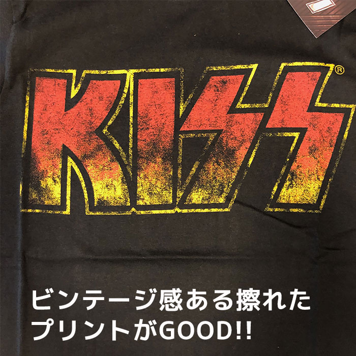 楽天市場 バンドtシャツ Kiss キッス Tシャツ キス ビンテージ ロゴ