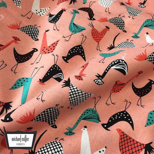楽天市場 Michael Miller マイケルミラー ニワトリ柄 生地 50 S フィフティーズ アメリカ ファブリック生地 コットン100 シーチング 生地 北欧風 子供服 男の子 北欧柄 手芸 Diy 綿100 Revivals Gallery