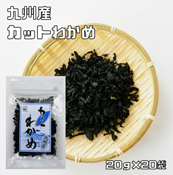 カットわかめ 20g×20袋 九州産 乾燥わかめ 乾物 九州ひじき屋 ヤマチュウ 山忠 国産 国内産 干しワカメ カット若布