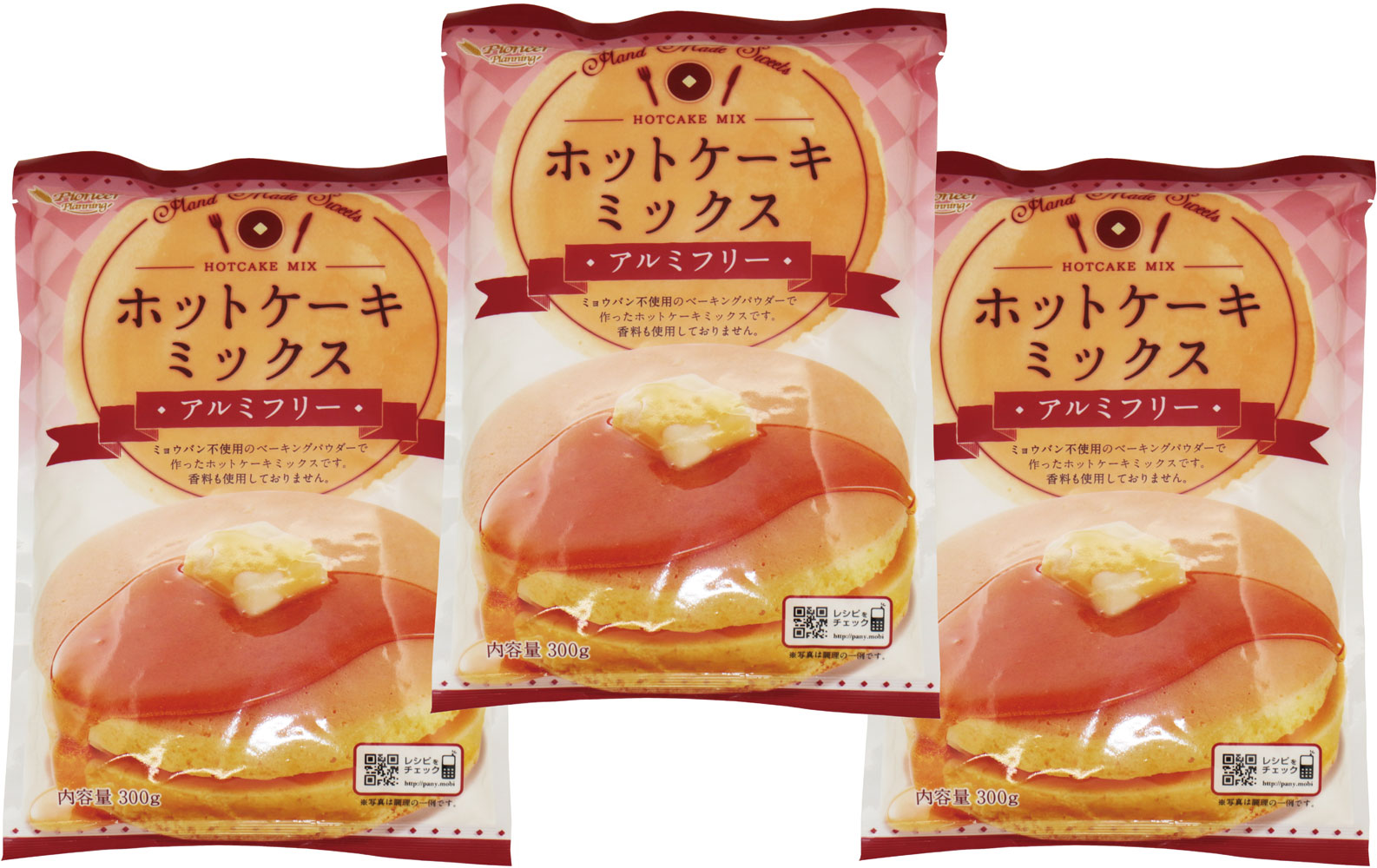 パイオニア企画 ホットケーキミックス 最大48 Offクーポン アルミフリー 300ｇ 3袋 こだわり食材 製菓材料 洋粉