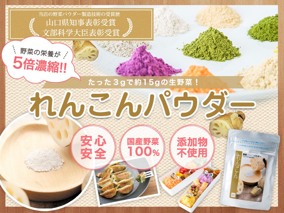 市場 宅配便送料無料 三笠産業 レンコンファインパウダー 100ｇ 無添加