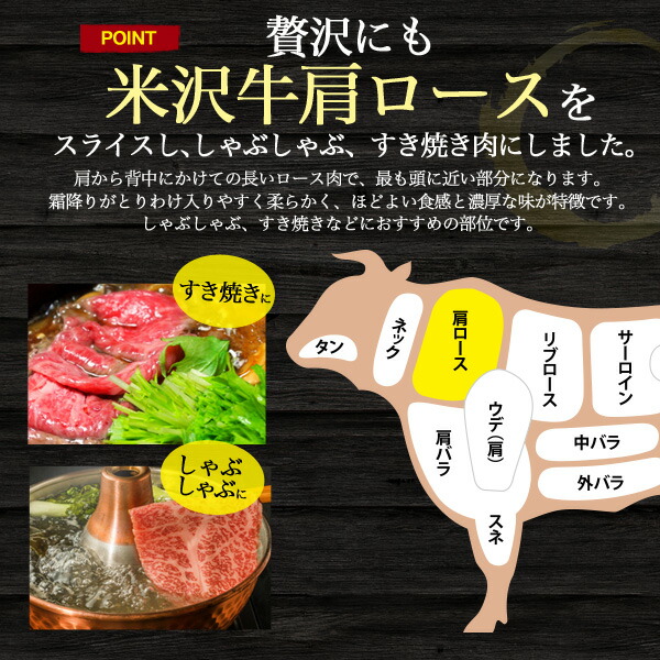 楽天市場 A5ランク 米沢牛 肩ロース 800g 国産 和牛 牛肉 すきやき しゃぶしゃぶ スライス肉 景品 お祝い 霜降り 1枚ずつ包装 黒毛和牛 スキヤキ すき焼き シャブシャブ ブランド牛 米澤牛 800g 贈答用 贈答品 ギフト 直送 熨斗対応 お取り寄せ絶品グルメ 食べモア