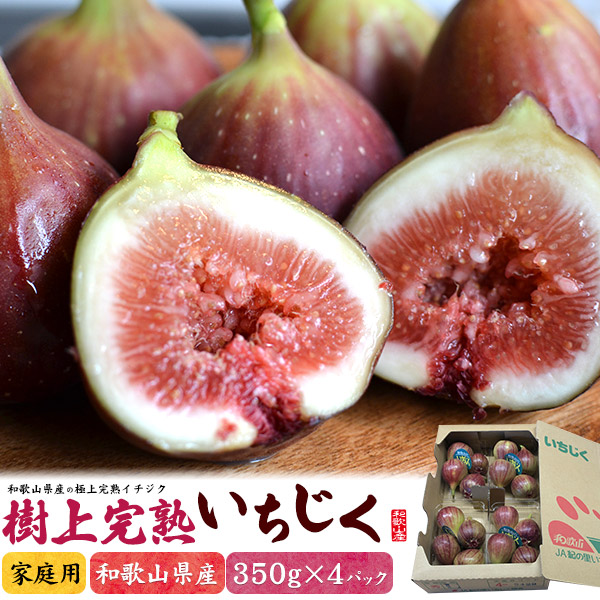 楽天市場】送料無料「樹上完熟いちじく」和歌山県産 約350g×4