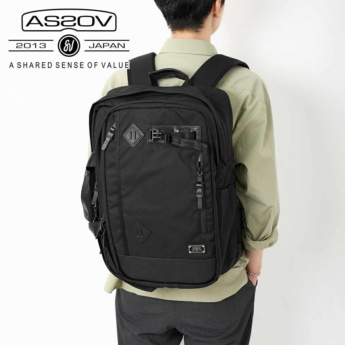 【アッソブ 3プレゼント付】 AS2OV アッソブ バッグ EXCLUSIVE BALLISTIC NYLON バリスティックナイロン 3WAY バックパック 061300 メンズ レディース リュックサック リュック デイパック 3WAY ギフト プレゼント ブランド 軽量 大人 男性