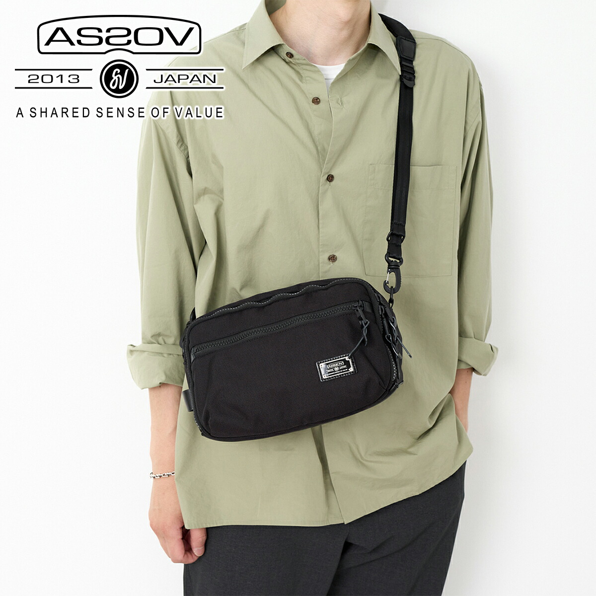 【アッソブ 3プレゼント付】 AS2OV アッソブ バッグ EXCLUSIVE BALLISTIC NYLON バリスティックナイロン ミニショルダー 061314 メンズ レディース ショルダーバッグ 2WAY 斜めがけ ギフト プレゼント ブランド 軽量 大人 男性
