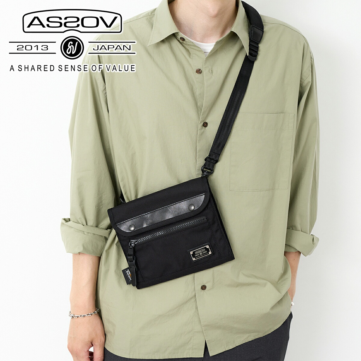 【アッソブ 3プレゼント付】 AS2OV アッソブ 財布 バッグ EXCLUSIVE BALLISTIC NYLON バリスティックナイロン ウォレットショルダー 061324 メンズ レディース 財布 ショルダーバッグ お財布ショルダーバッグ 斜めがけ ギフト プレゼント