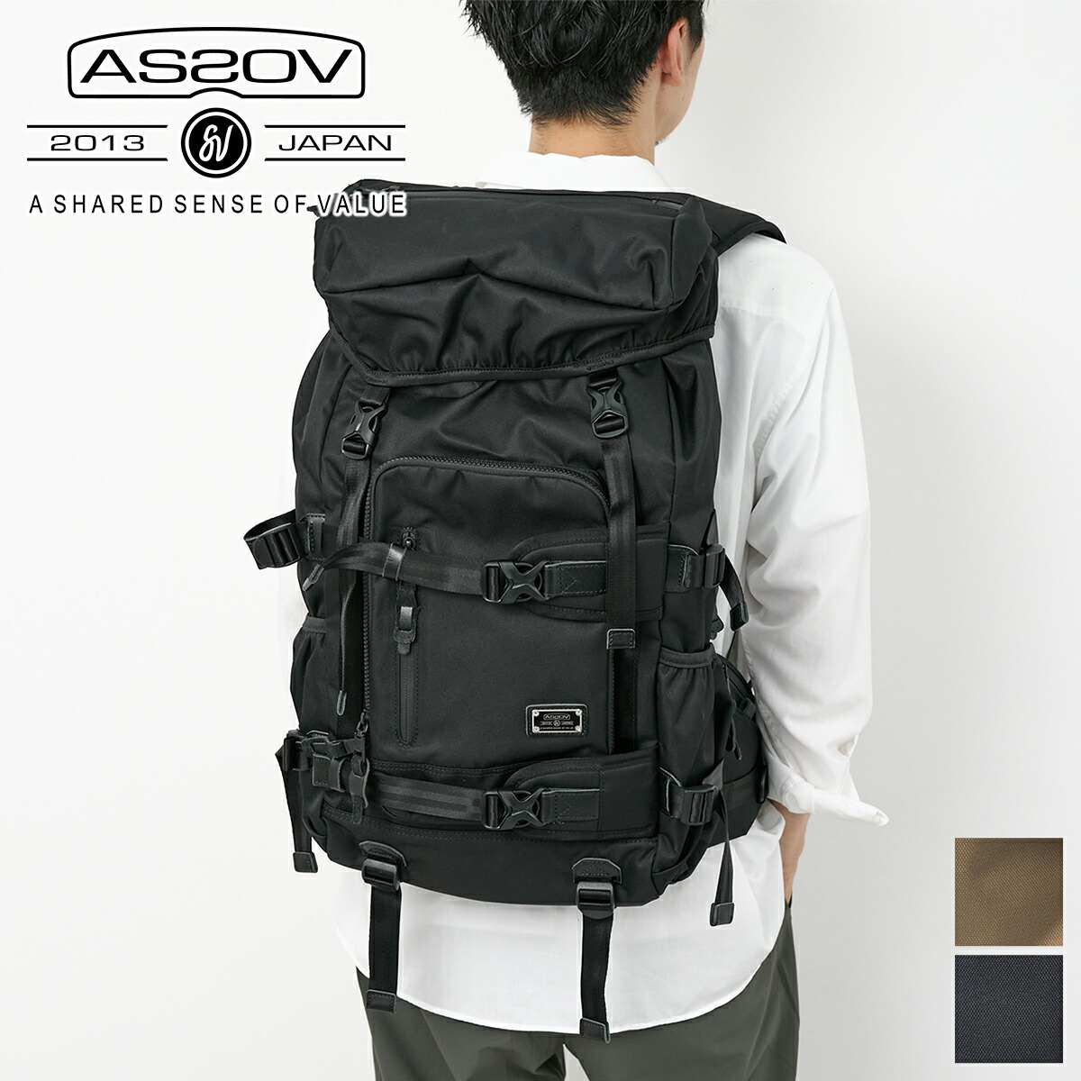 【アッソブ 3プレゼント付】 AS2OV アッソブ バッグ CORDURA DOBBY 305D コーデュラ ドビー305D バックパック 061400 メンズ レディース リュックサック リュック デイパック 2WAY ギフト プレゼント ブランド 軽量 大人 男性