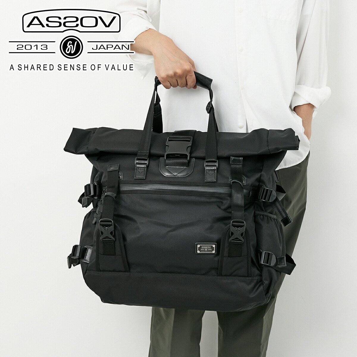【アッソブ 3プレゼント付】 AS2OV アッソブ バッグ CORDURA DOBBY 305D コーデュラ ドビー305D 2WAYバッグ 061406 メンズ レディース ショルダーバッグ ロールバッグ トートバッグ メッセンジャーバッグ 2WAY 斜めがけ プレゼント ブランド 28,490円