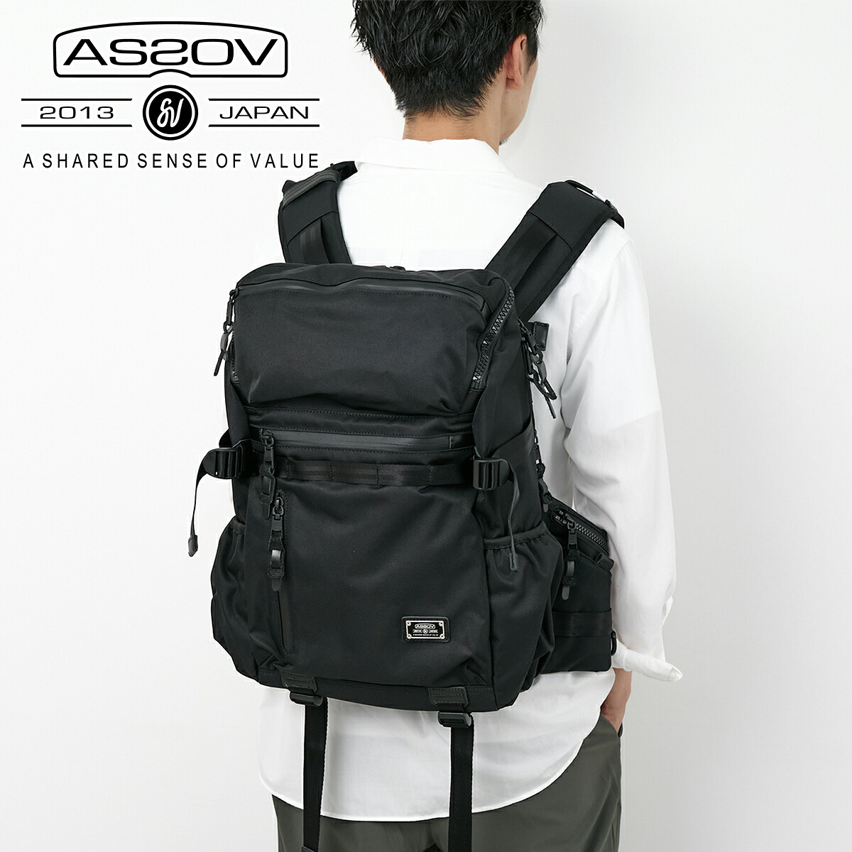 【アッソブ 選べるプレゼント付】 AS2OV アッソブ バッグCORDURA DOBBY 305D コーデュラ ドビー305D ラウンドジップ バックパック S 061418メンズ レディース リュックサック リュック デイパック ギフト プレゼント ブランド 軽量 大人 男性|Tabinone 店