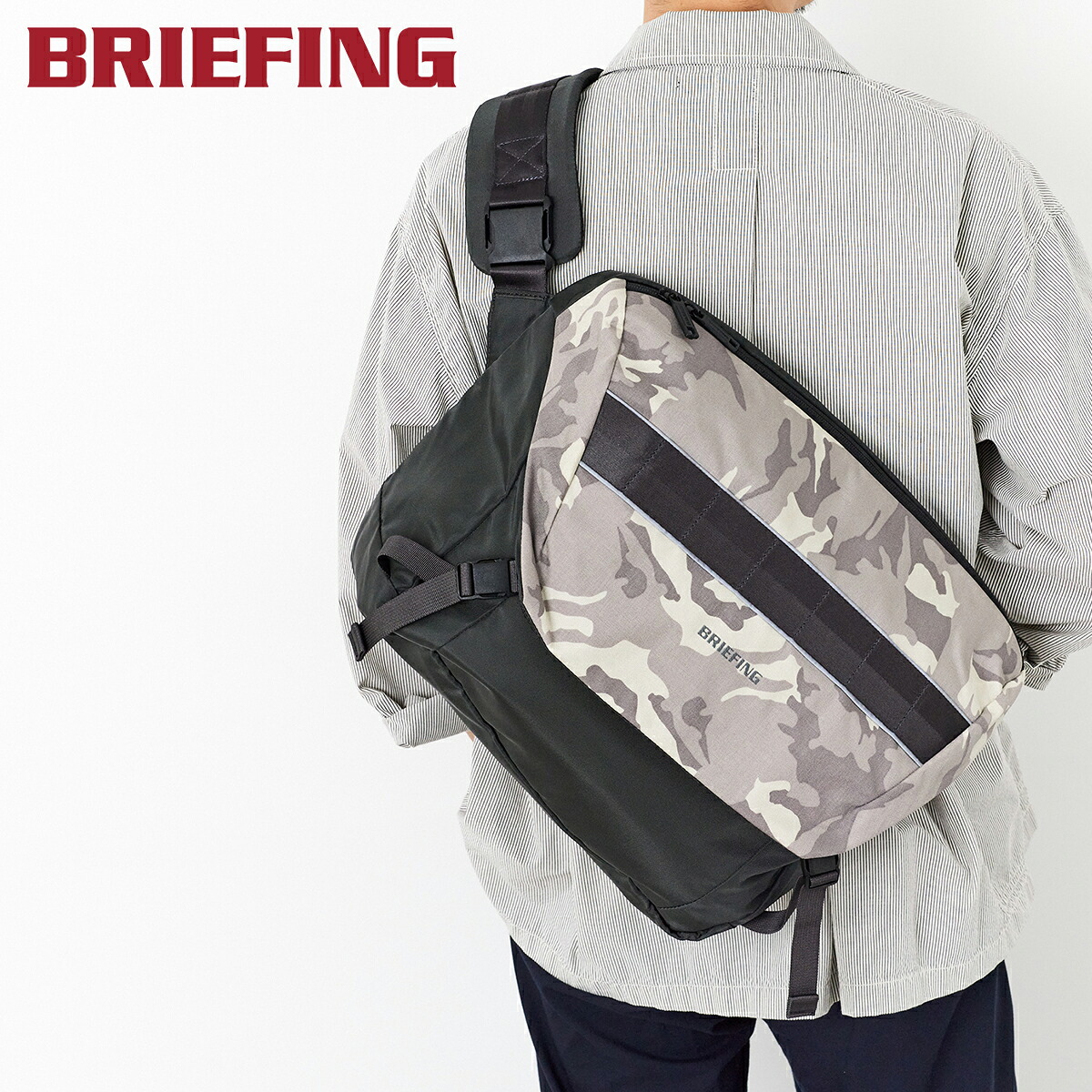 【ブリーフィング 選べるプレゼント付】 [ 2026年 春夏新作 ] BRIEFING ブリーフィング バッグMFC MESSENGER CAMO BRA261L36メンズ ショルダーバッグ 2WAY 斜めがけ ギフト プレゼント ブランド｜Tabinone 店