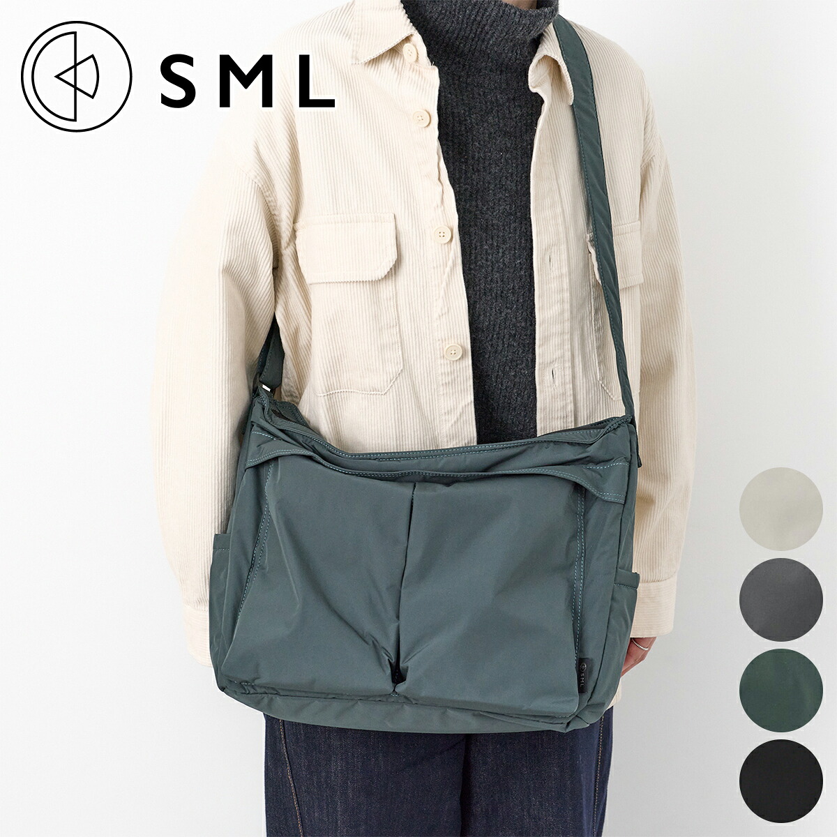 【エスエムエル 選べるプレゼント付】 SML エスエムエル バッグJUDE HELMET SHOULDER BAG M K904128メンズ レディース ショルダーバッグ 軽量 撥水性 斜めがけ ギフト プレゼント ブランド｜Tabinone 店
